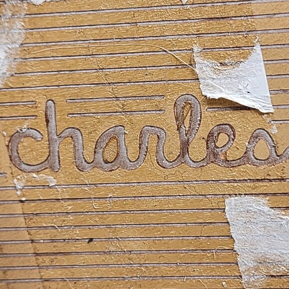 Gold Charles By Charles David Cate Rhinestone Wedge Sandal 9.5M - Picture 5 of 11